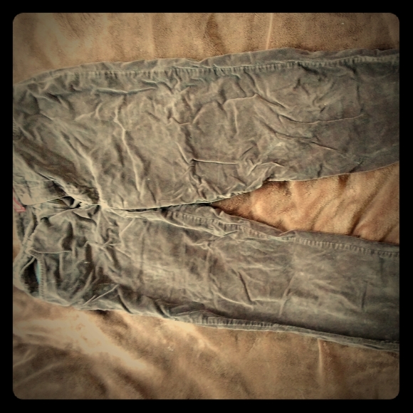 Vintage Gloria Vanderbiltl velvet jeans size L12 - Picture 1 of 3